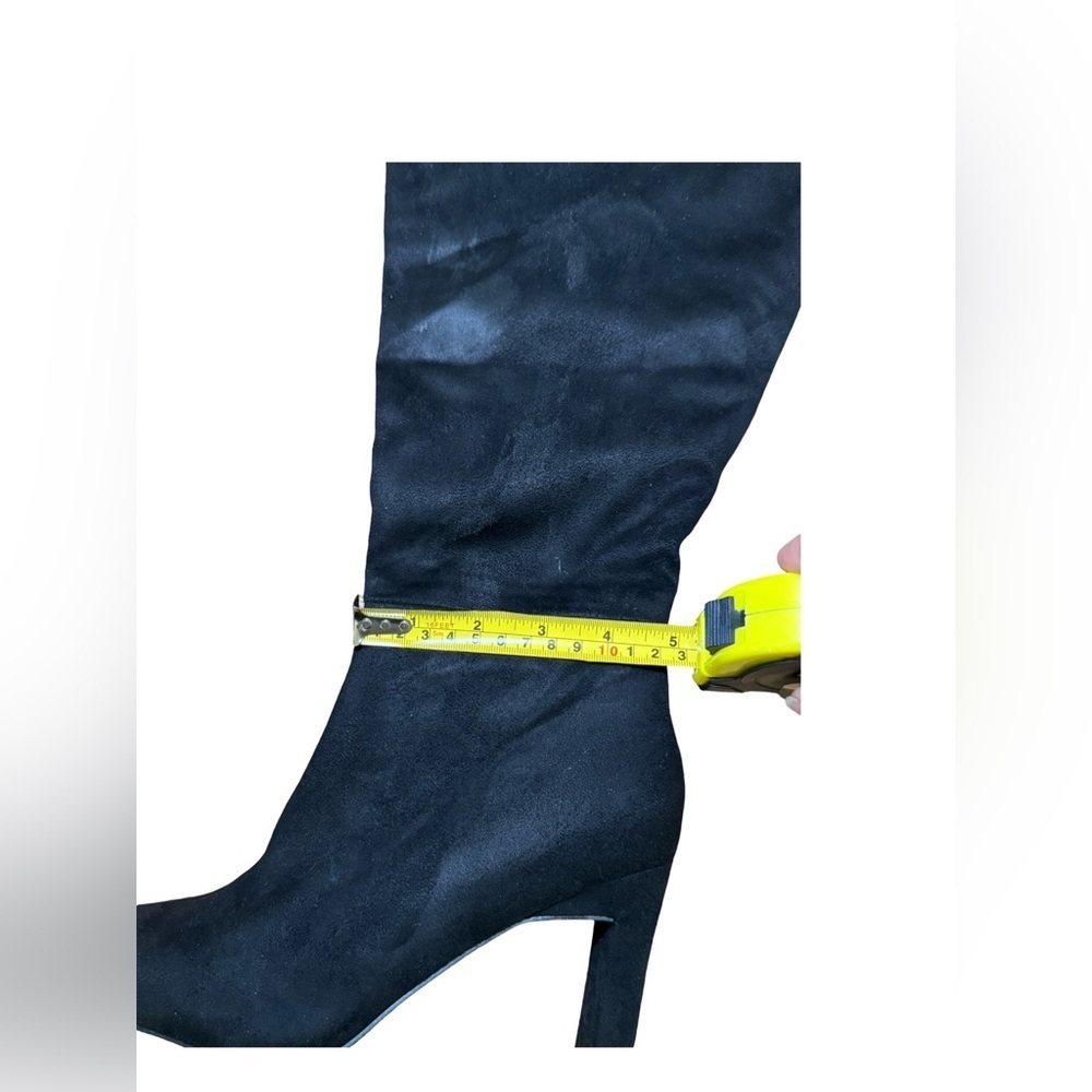 Boohoo Square Toe Over The Knee wide calf Boots (size 8) - Picture 12 of 16